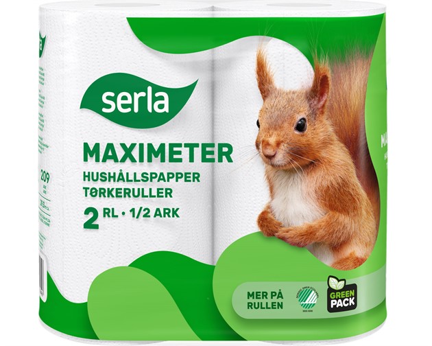 Hushållspapper Serla Maximeter 2-lag 29m/rl 2rl/fp